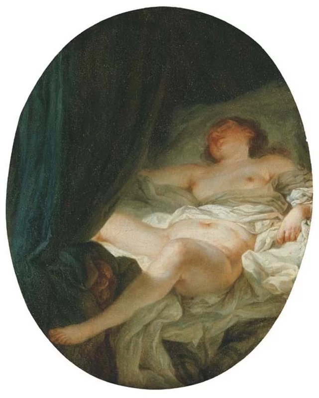 Donna nuda che dorme